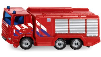 SIKU 1036003 Feuerwehr-Tanklöschfahrzeug in rot mit Anhängerkupplung für 3,99€