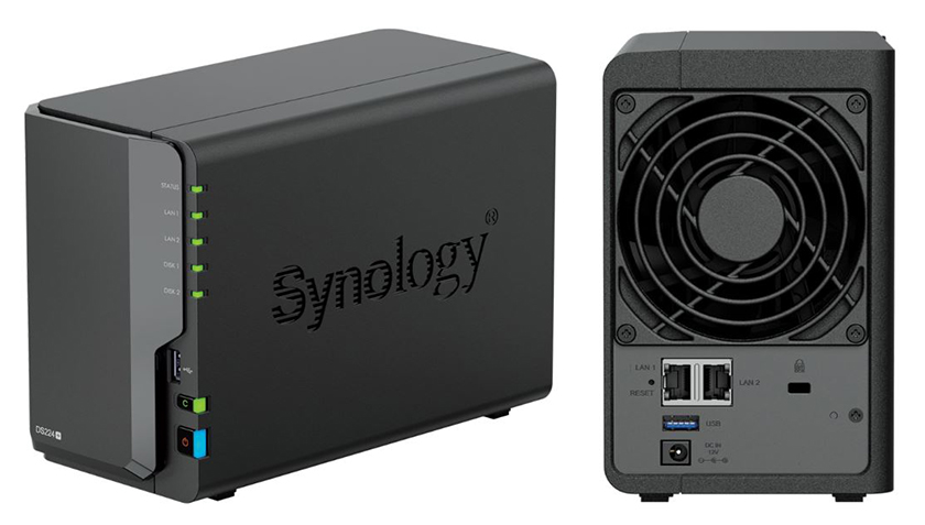 Synology Diskstation DS224+ NAS System (2-Bay 2.5″/3.5″ Hot-Swap, Celeron J4125, 2GB DDR4, 2x Gbit LAN, 2x USB-A 3.0) für nur 299€ inkl. Versand