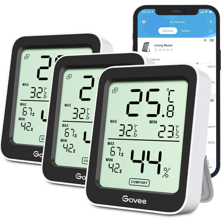 Govee 3er Pack Thermometer Hygrometer, Mini LCD Digital Thermometer für 32,99€ bei Prime inkl. Versand