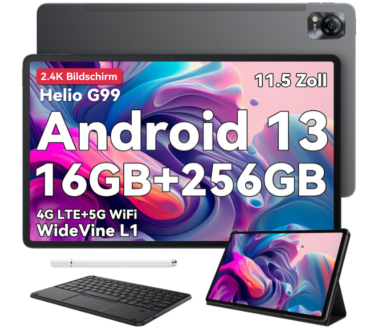 Blackview Mega1 Tablet 11.5 Zoll mit 16(8+8) GB RAM+256GB ROM für nur 258,99€ inkl. Versand