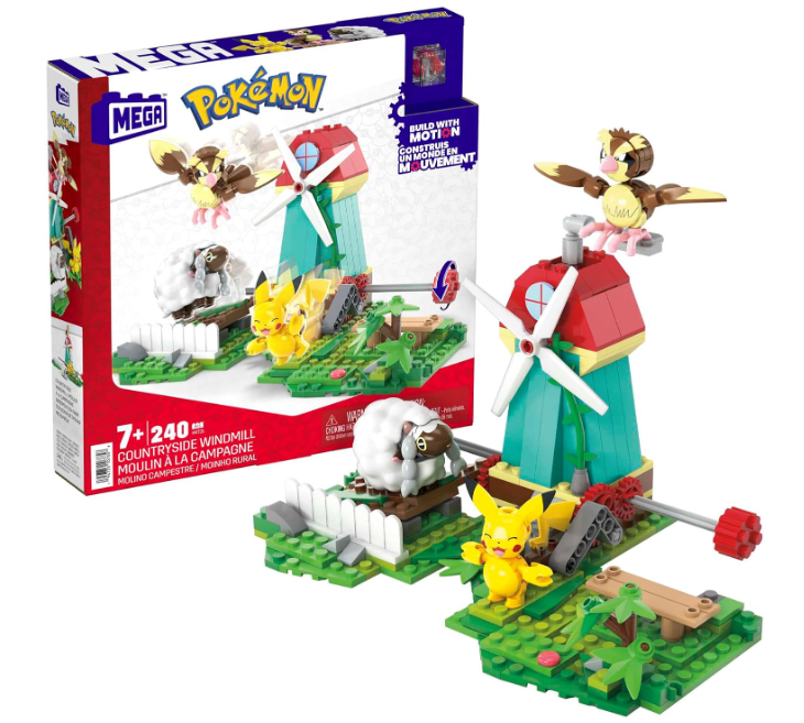 Mega Pokémon Figuren Bauset Windmühlen Farm, 240 Teile für nur 17,49€ bei Prime inkl. Versand