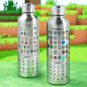 2er Set Paladone Minecraft Trinkflaschen aus Metall für 21,99€ (statt 40€)