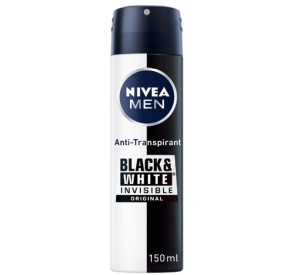 NIVEA MEN Black & White Invisible Deo Spray 150ml für 1,59€ (statt 1,99€) im Spar-Abo