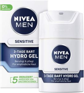 Nivea Men Sensitive 3-Tage Bart Hydro Gel 50ml für 3,19€ (statt 3,99€) im Spar-Abo