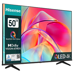 Hisense 50E77KQ 50 Zoll 4K Ultra HD QLED Smart-TV für 329€ (statt 384€)