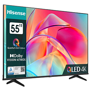 Hisense 55E77KQ 55 Zoll 4K Ultra HD QLED Smart TV für 369€ (statt 449€)