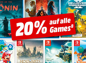 20% Rabatt auf alle Games (Switch, PS4/5, Xbox, PC) bei MediaMarkt