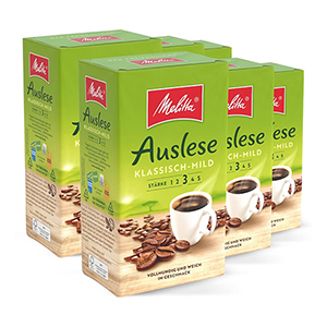 Melitta Auslese Klassisch-Mild Filterkaffee 6 x 500g für 19,16€ (statt 29,94€) im Spar-Abo
