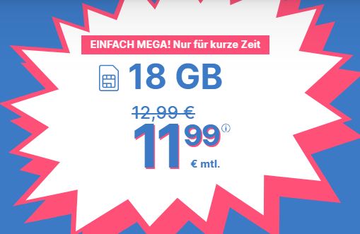 Die simplytel 5G Allnet-Flat – z.B. 18 GB Daten für 11,99€ mtl.