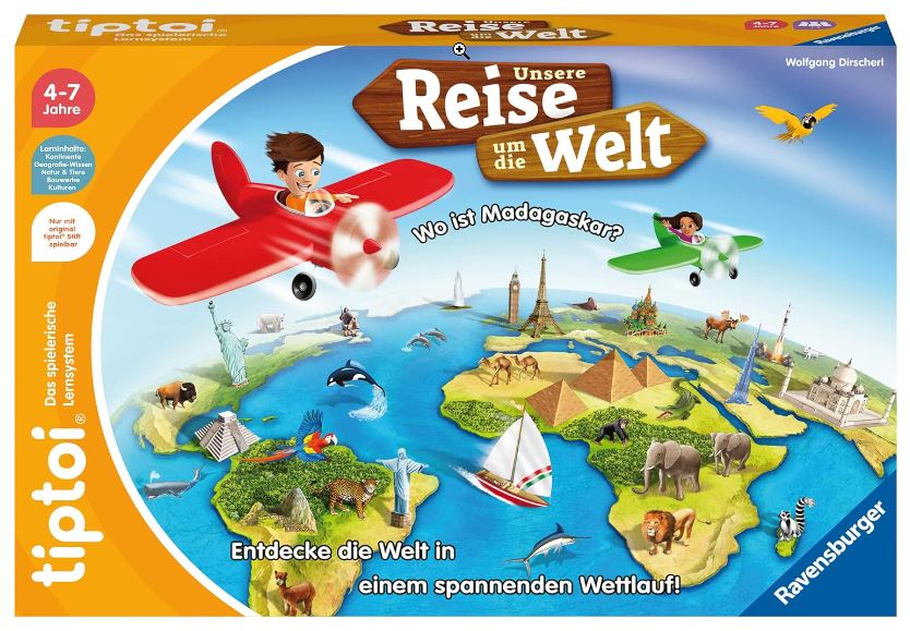 Ravensburger tiptoi Spiel 00117 Unsere Reise um die Welt für nur 14,99€ (statt 20€)