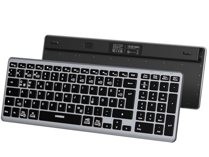 UGREEN Kabellose Tastatur (Bluetooth 5.0 + 2.4Ghz) für nur 26,99€ bei Prime-Versand