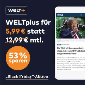 Bis zu 61% Rabatt auf WELTplus Premium – 59,99€ pro Jahr (statt 155,88€) / 5,99€ pro Monat (statt 12,99€)