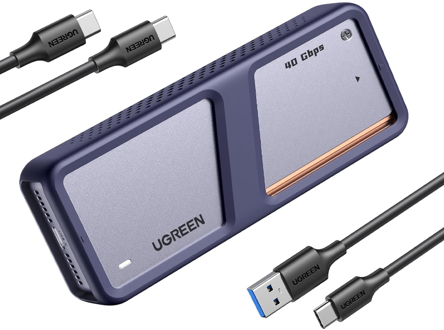 UGREEN 40 Gbps M2 SSD Gehäuse, USB4 NVMe Gehäuse mit leistungsstarker Kühlleistung für nur 83,99€ inkl. Versand