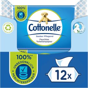 Cottonelle Feuchtes Toilettenpapier 12 x 42 Stück für 14,07€ (statt 18,60€) im Spar-Abo