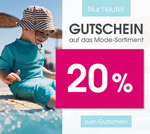 Nur heute: 20% Rabatt auf Mode im Babymarkt Online-Shop