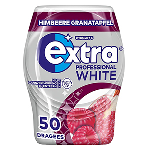 Extra Professional White Kaugummi Himbeere Granatapfel für 2,62€