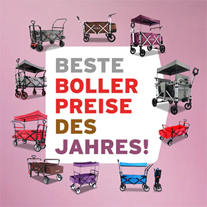 Satte Rabatt auf alle Bollerwagen im Fuxtec Onlineshop