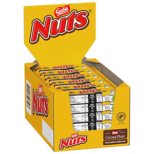 24er Pack NESTLÉ NUTS Schokoriegel (24 x 42g) für nur 8,99€ inkl. Prime-Versand