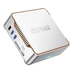 NiPoGi GK3Plus Mini PC (Intel bis 3,6 GHz, 16 GB DDR4, 512GB M.2) für 194€