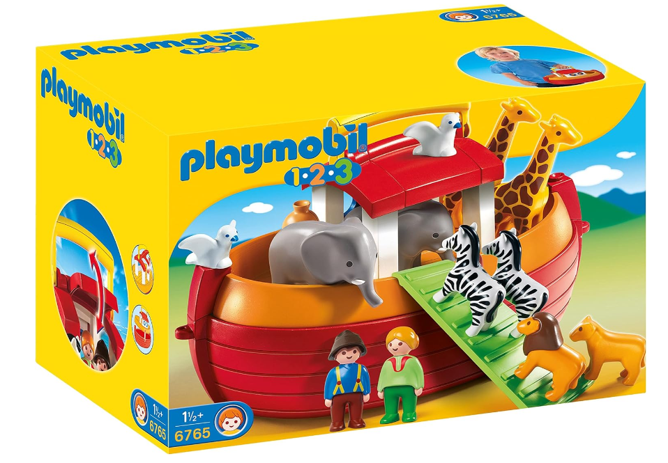 PLAYMOBIL 1.2.3 6765 Meine Mitnehm-Arche-Noah, mit 12 Tieren für nur 28,49€ bei Prime inkl. Versand