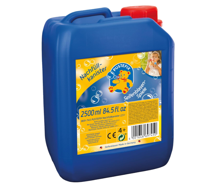 PUSTEFIX Seifenblasen Nachfüllkanister (2,5 Liter) für nur 9,90€ bei Prime inkl. Versand