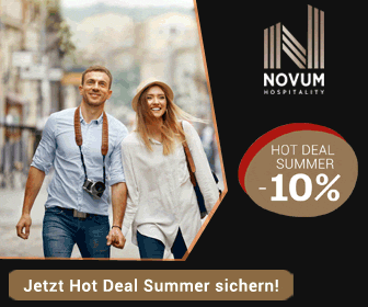 Nur noch bis 30.06: Novum Hospitality: 10% Rabatt beim Hot Deal Summer auf Hotelbuchungen