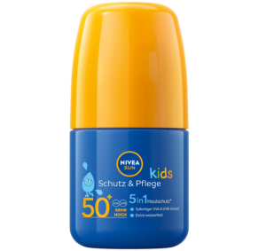 NIVEA SUN Kids Schutz & Pflege Sonnen-Roller mit LSF 50+ für 4,56€ (statt 5,69€) im Spar-Abo