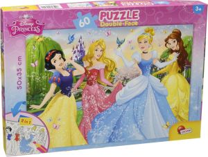 Lisciani 47901 Puzzle 2 in 1 doppelseitig Plus 60 Stück Prinzessinnen Disney nur 5,99€