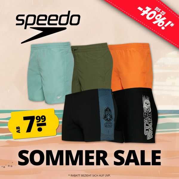 Badeshorts ab 7,99€ im Speedo Sommer Sale bei SportSpar