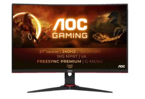 AOC C27G2ZE 27 Zoll Full-HD Gaming Monitor (0,5 ms Reaktionszeit, 240 Hz) für nur 162,18€ inkl. Versand