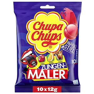 10er-Pack Chupa Chups Zungenmaler Lutscher für nur 1,04€ (statt 1,69€) – Prime