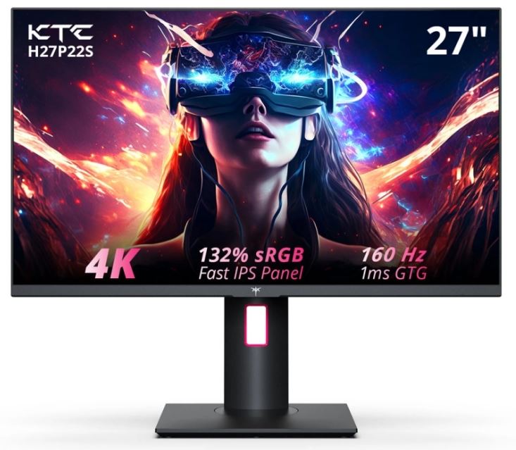 KTC H27P22S Gaming Monitor (27 Zoll, IPS, HDR400, 160Hz, 1ms, FreeSync, G-SYNC) für nur 379,99€