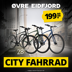 Øvre Eidfjord Fjellstad 28″ City Fahrrad für nur 199,99€