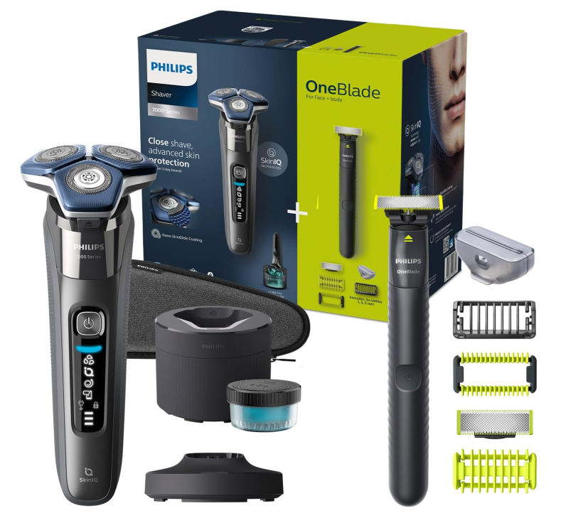 Philips Series 7000 Elektrischer Nass- und Trockenrasierer + Philips OneBlade für nur 129,99€ inkl. Versand