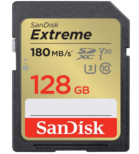 SanDisk Extreme SDXC UHS-I Speicherkarte mit 128 GB für nur 15,99€ bei Prime-Versand