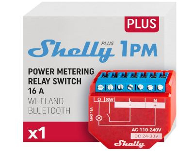 Shelly Plus 1PM WLAN & Bluetooth Schalter mit Strommessung für 15,79€