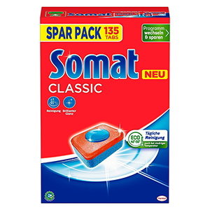 Somat Classic Spülmaschinen Tabs (135 Tabs) für 12,49€ (statt 18€)