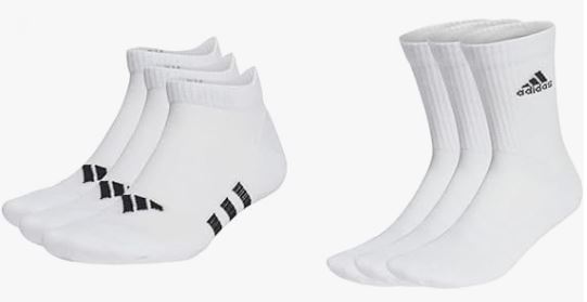 adidas Unisex Performance Cushioned Low + High Socks