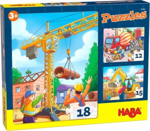 HABA 305883 Puzzles Baustellenfahrzeuge für 10,05€ (statt 14€)