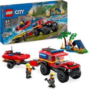 LEGO City 60412 Feuerwehrgeländewagen mit Rettungsboot für 18,09€ (statt 24,49€)