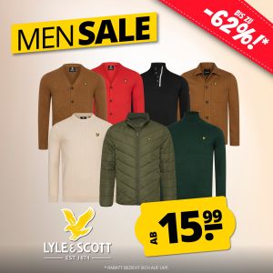 SportSpar: Lyle & Scott Man Sale mit bis zu 62% Rabatt + 10% Extra-Rabatt!