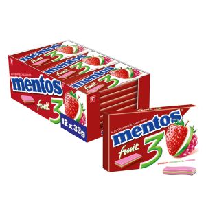 Mentos Fruity Fresh Erdbeere Kaugummi 12 x 33g für 9,51€ (statt 11,88€) im Spar-Abo