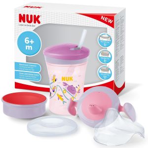 NUK 3-in-1 Trinklernset mit Trainer Cup Schnabeltasse für 12,99€ (statt 15,73€)