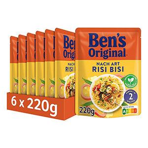 6x 220g BEN’S ORIGINAL Express-Reis Risi Bisi für 8,96€ – Prime Spar-Abo