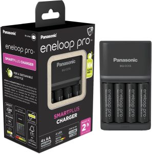 Panasonic eneloop pro SmartPlus Ladegerät inkl. 4 AA Akkus für 29,99€ (statt  35,79€)