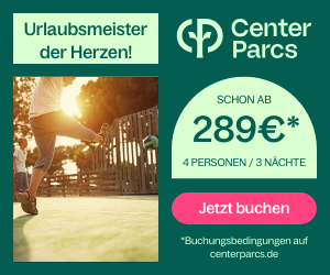 Center Parcs DE: Grenzenlose Urlaubsmeisterschaft z.B. für 4 Personen / 3 Nächte schon ab 289€