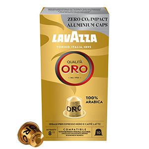 10er-Pack Lavazza Qualità Oro Arabica-Bohnen Nespresso-Kapseln für 2,53€ – Prime Spar-Abo