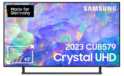 Samsung Crystal CU8579 43 Zoll 4K, Smart TV (GU43CU8579UXZG) für 369€