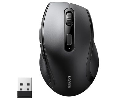 Top: UGREEN 45012 Maus 2.4G 1600 DPI 6 Tasten mit Nano Empfänger für 6,79€