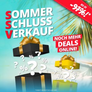 Noch mehr Deals im SportSpar Sommerschlussverkauf mit bis zu 97% Rabatt + 5€ Gutschein ab 30€